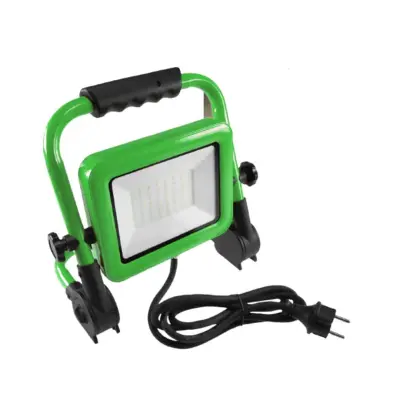 LED delovni reflektor z ročajem 30W 2650lm 4000K 230V  1,5m kabla IP44 s stikalom