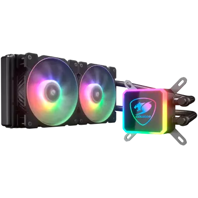 Cougar I Aqua ARGB 240 I 3MAQR240.0006 I AiO Liquid Cooling I Aqua ARGB 240 *1 + 120 mm RGB ventilator x2 + odstranite nadzor