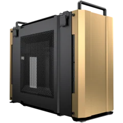 Cougar I Dust 2 Desert Sand I 385QM90.0003 I Case I Mini-ITX / Aluminijasta plošča / Tip C 3.1 x1, USB3.0 x1 / 2 kosa črnih ventilatorjev