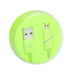 Micro USB kabel z LED indikatorjem polnjenja limeta