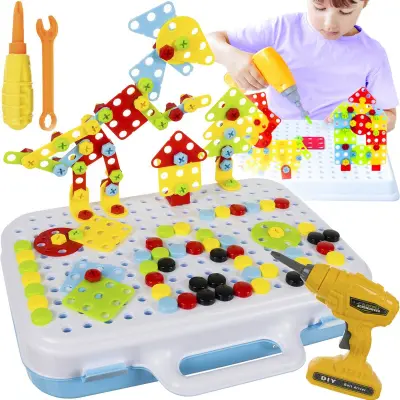 Kreativni mozaik z baterijskim izvijačem 107kos