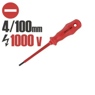 Izvijač ploščati 100mm izoliran