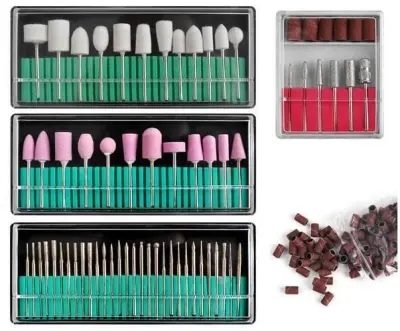 160 brusilnih nastavkov za manikuro in pedikuro nohtov