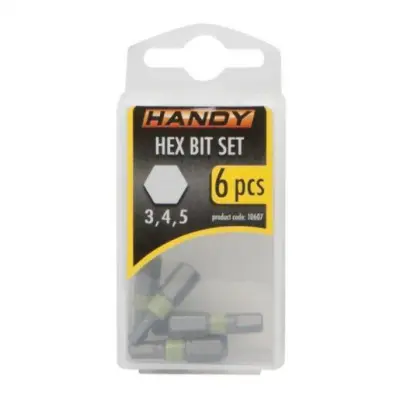 6 kosov HEX bit-nastavkov 3,4,5 mm dolžine 25mm