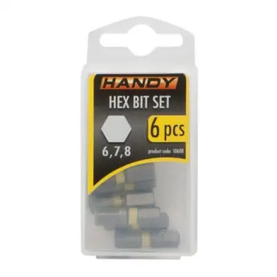6 kosov HEX bit-nastavkov 6,7,8 mm dolžine 25mm