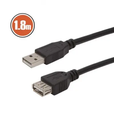 USB podaljšek 1,8m črn
