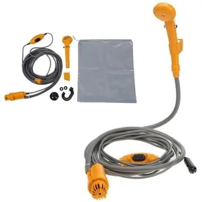 Prenosni turistični tuš za kampiranje 12V 60W