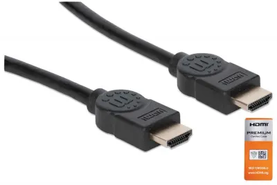 MANHATTAN HDMI 4K @ 60Hz HEC ARC 3D 18 Gbit/s pasovna širina 1,8 m HDMI kabel