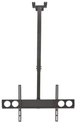 MANHATTAN Stropni TV nosilec 37''-70'' 50kg, naklon 0° do -15°, črne barve
