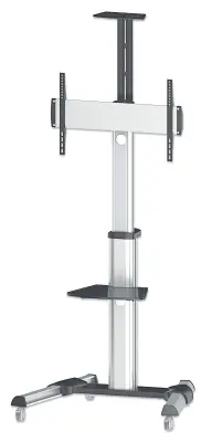MANHATTAN Multimedijski voziček 37''-70'' 50kg, naklon +5° do -12°, sive barve