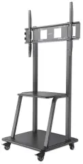 MANHATTAN Multimedijski voziček 37''-100'' 150kg, naklon 0°, črne barve