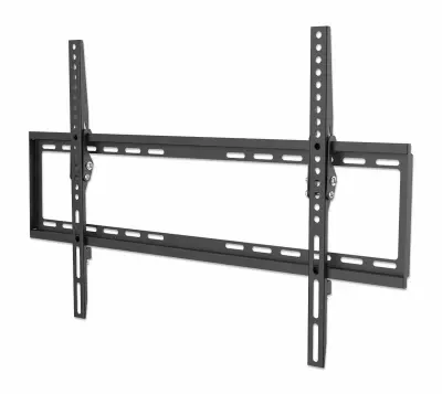 MANHATTAN Stenski nagibni TV nosilec 37''-70'' 35kg, naklon 0° do 8°, črne barve, ultra tanek