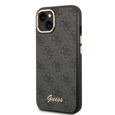 GUESS METAL KAMERA IPHONE 14 ovitek črn