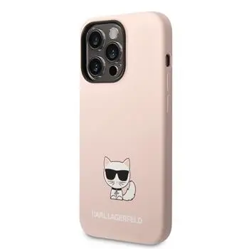 KARL LAGERFELD SILICON CHOUP IPHONE 14 PRO MAX ovitek roza