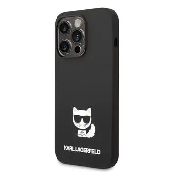KARL LAGERFELD SILICON CHOUP IPHONE 14 PRO MAX ovitek črn