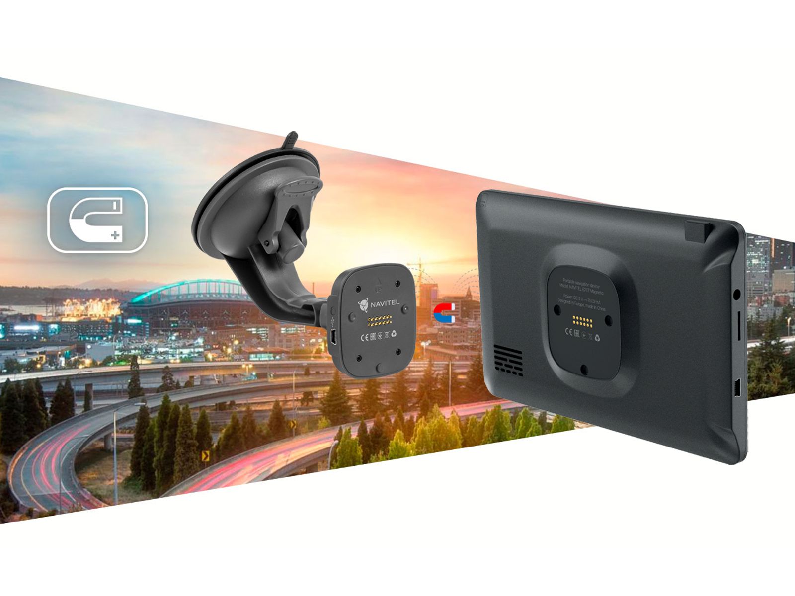 NAVITEL E707 Magnetic GPS navigacija