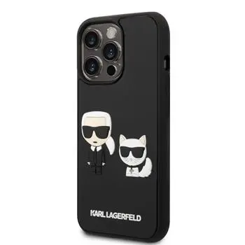 KARL LAGERFELD 3D IPHONE 14 PRO MAX ovitek črn