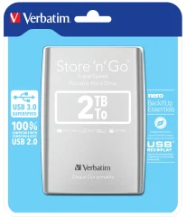 VERBATIM Store'n'Go SILVER 2TB USB 3.0 2,5'' zunanji disk