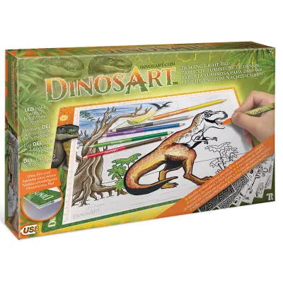 Svetleča led podloga za prerisovanje Dinosart