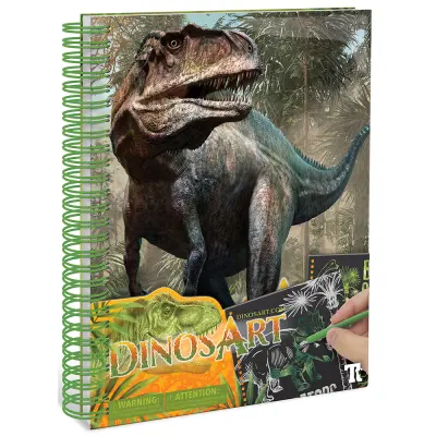 Skicirni blok - zen podrgni in naredi Dinosart