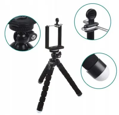 Mini gibljiv tripod stativ za laserske nivelirje 18cm 1/4″