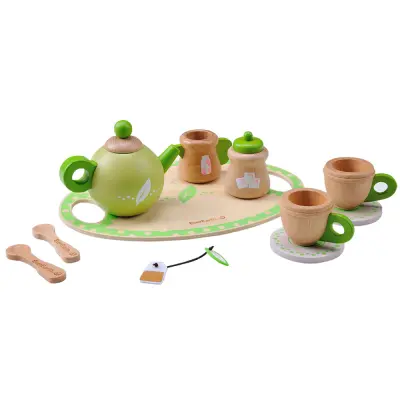 LESENI SET ZA ČAJANKO