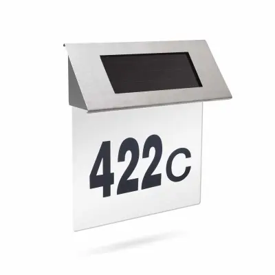 Solarna svetilka za hišno številko