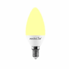 LED žarnica - sijalka E14 C30 4W (35W) toplo bela 3000K MAX-LED
