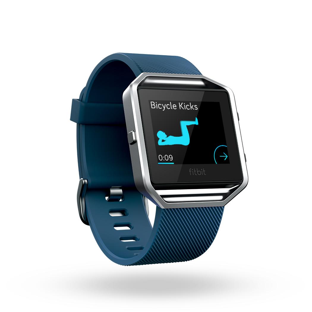 Fitbit_Blaze_Blue_Classic_FitStar_Workout Screen -pametne športne ure in fit zapestnice