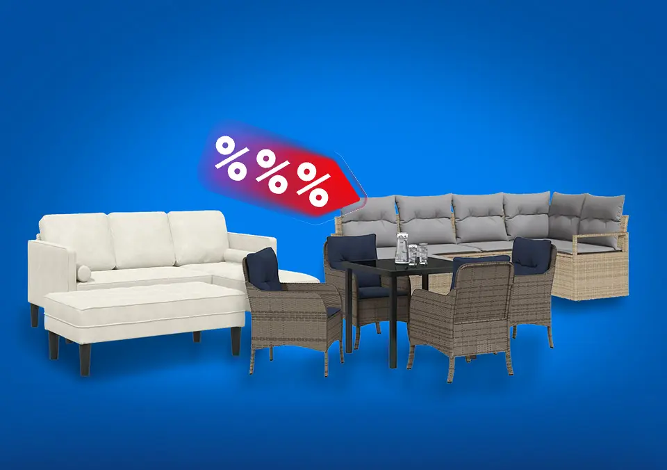 Velika izbira pohištva za dom in vrt