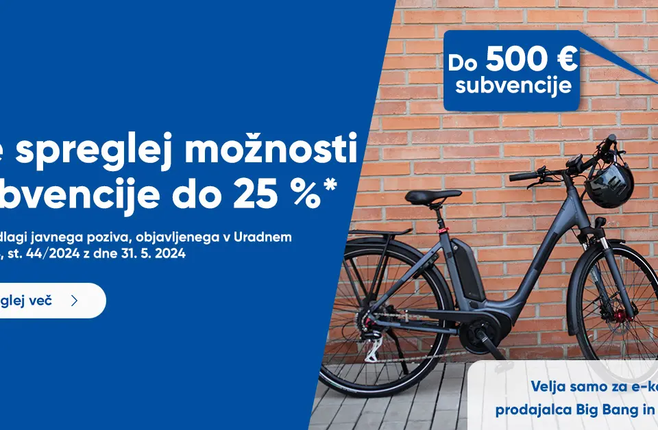 Po mestno ali zložljivo mestno e-kolo v Big Bang