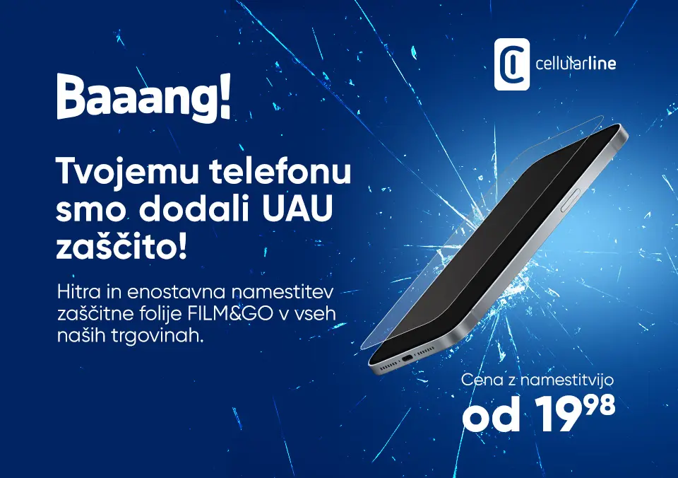 Tvojemu telefonu smo dodali UAU zaščito!