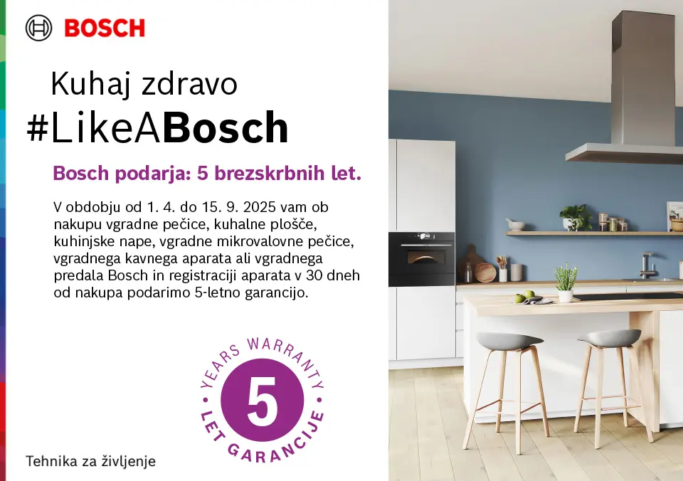 Bosch podarja: 5 brezskrbnih let