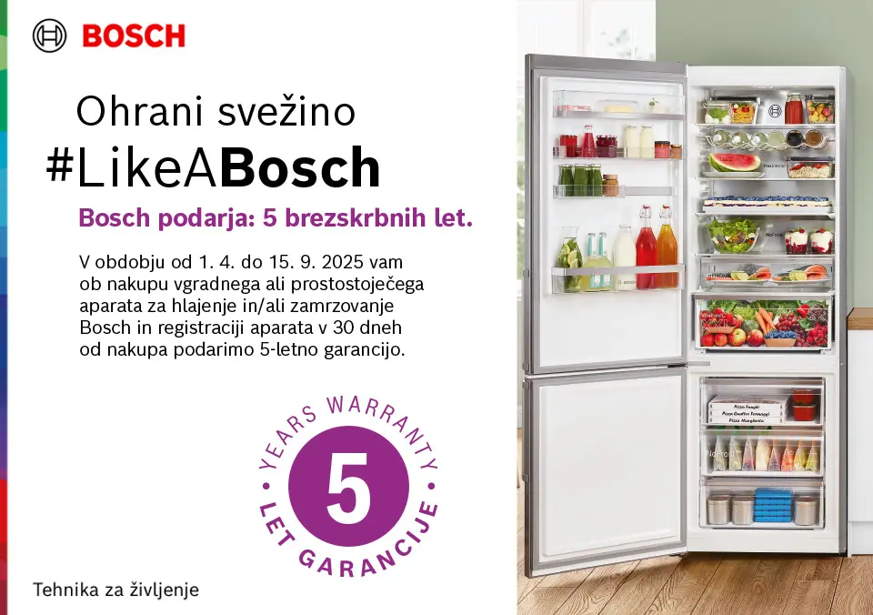 Bosch podarja: 5 brezskrbnih let