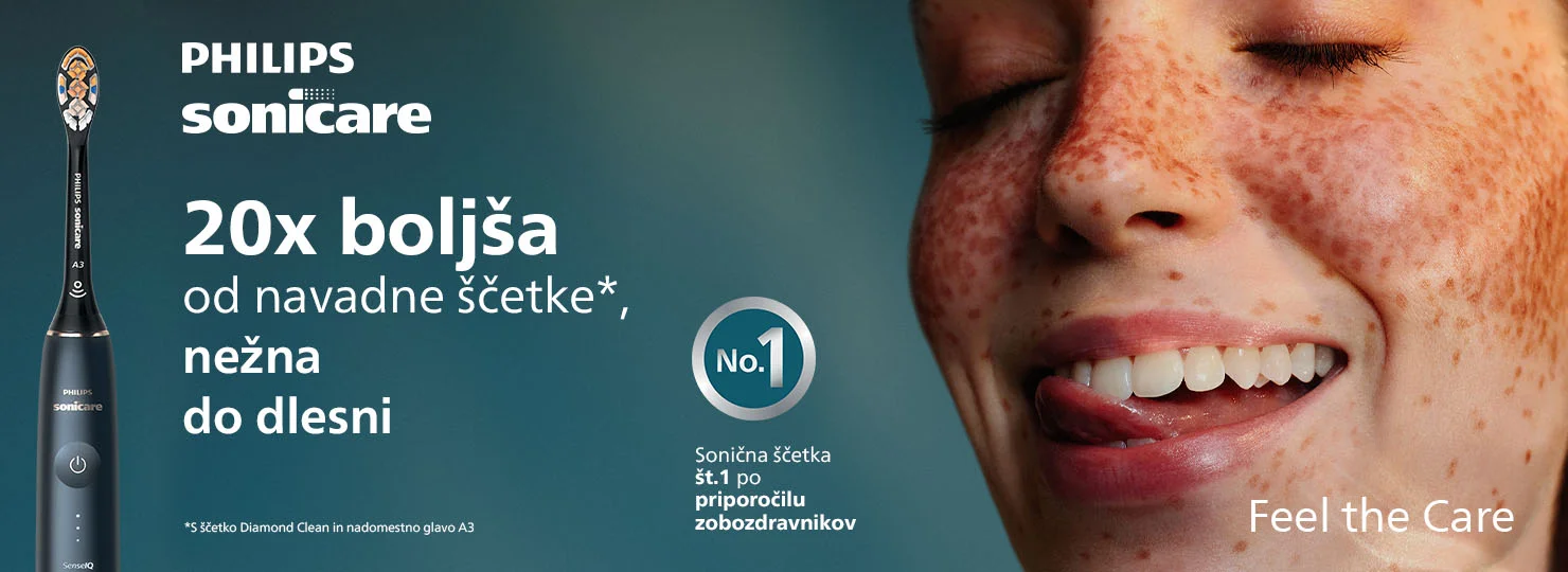 20x boljša od navadne ščetke*, nežna do dlesni