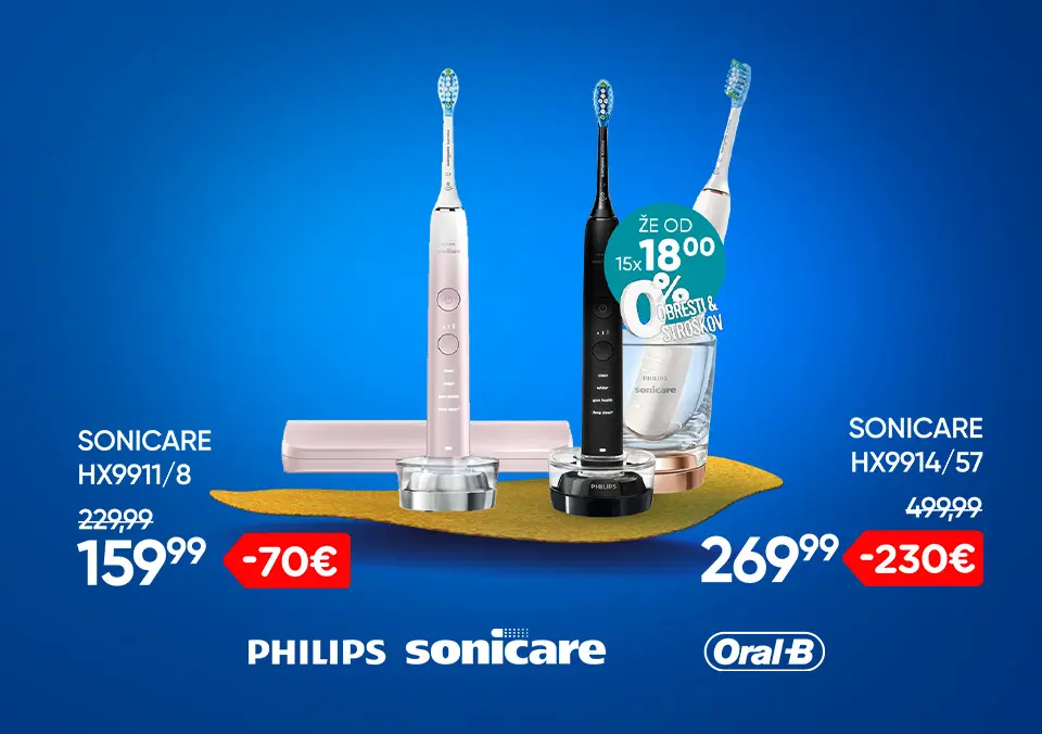 Velika izbira električnih zobnih ščetk!