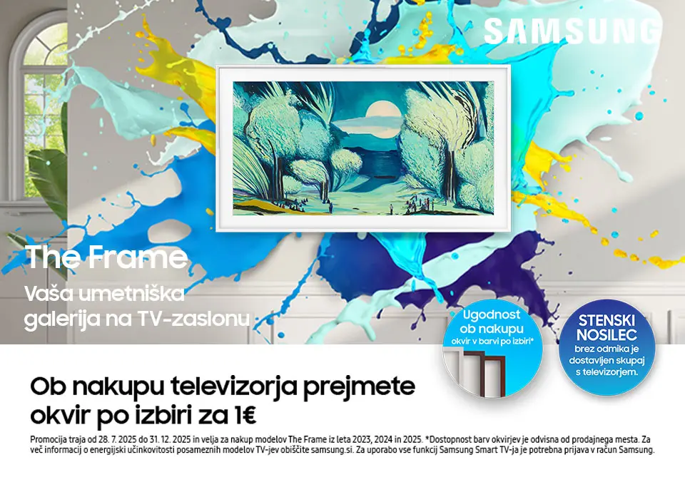 Ob nakupu televizorja prejmete okvir po izbiri za 1€!