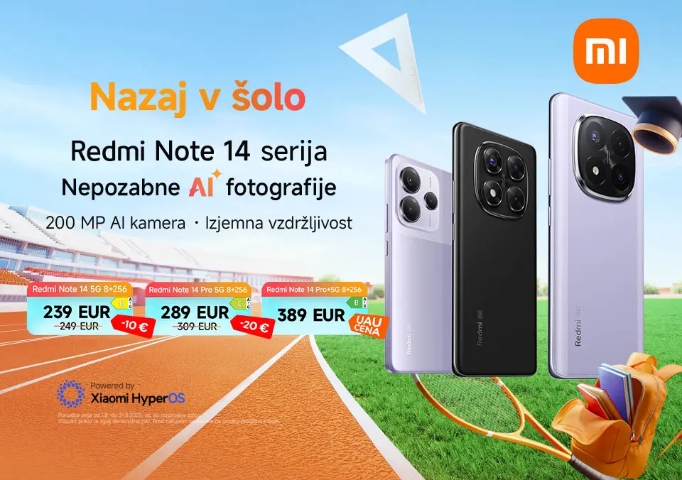 Nazaj v šolo z Redmi Note 14 serijo!