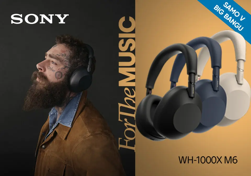 Doživi vrhunski zvok s Sony WH-1000X M6