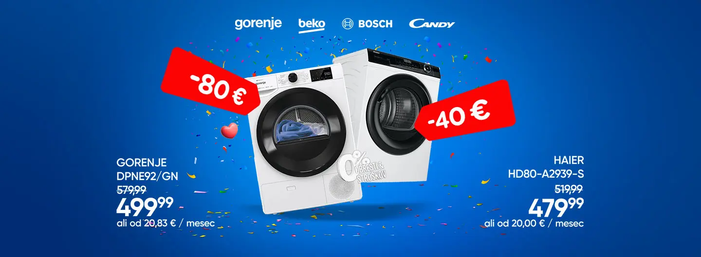 Velika izbira sušilnih strojev!