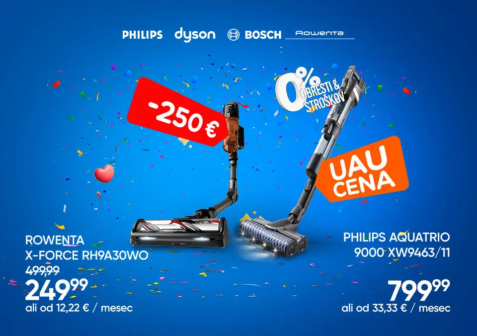 Pokončni sesalniki po super cenah!