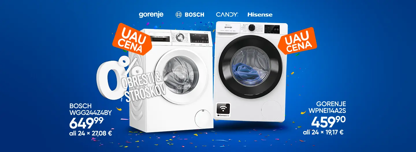 Pralni stroji na obroke!