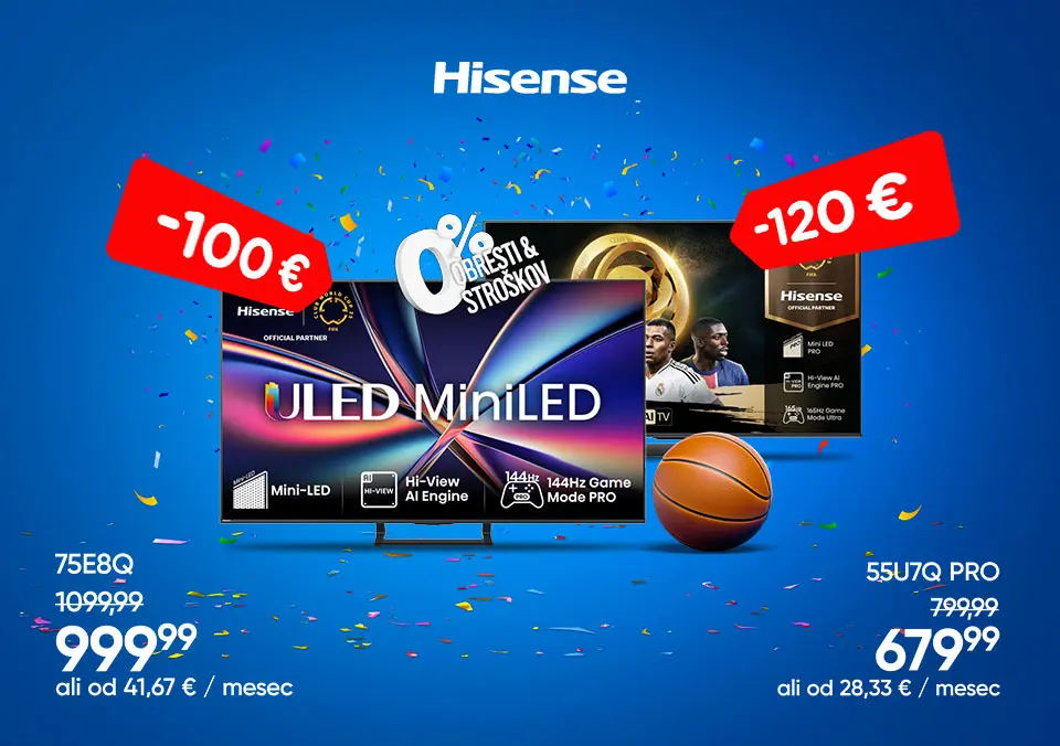 Ujemi Hisense TV po akcijski ceni!