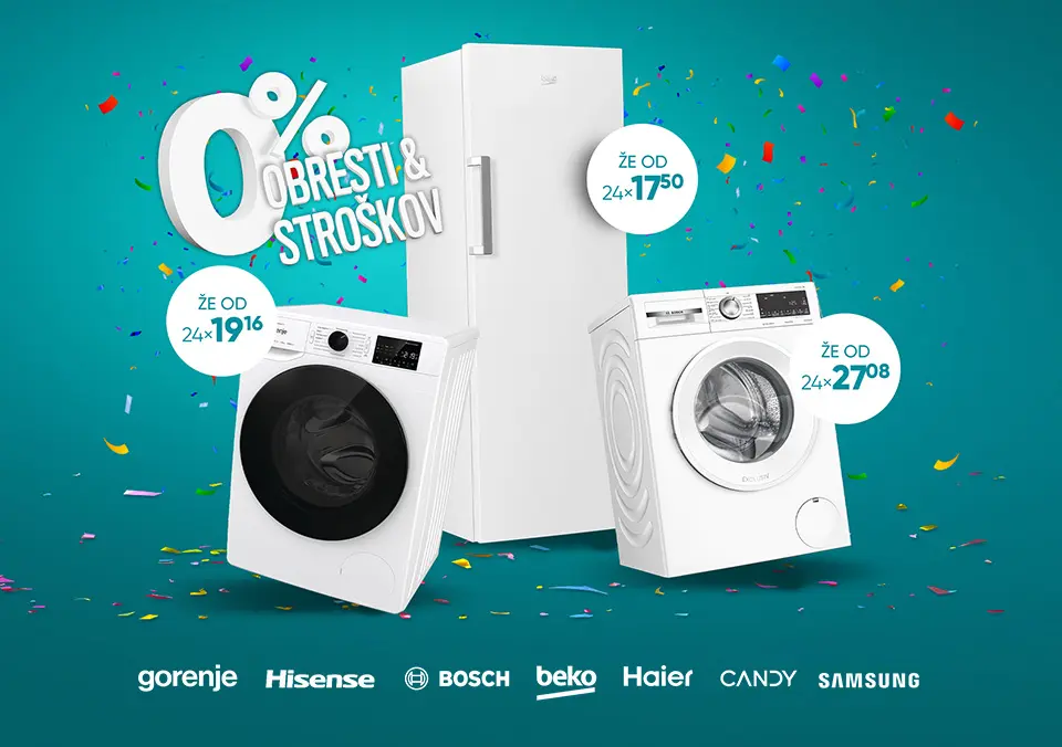 Bela tehnika nad 399 € po razrezani ceni!