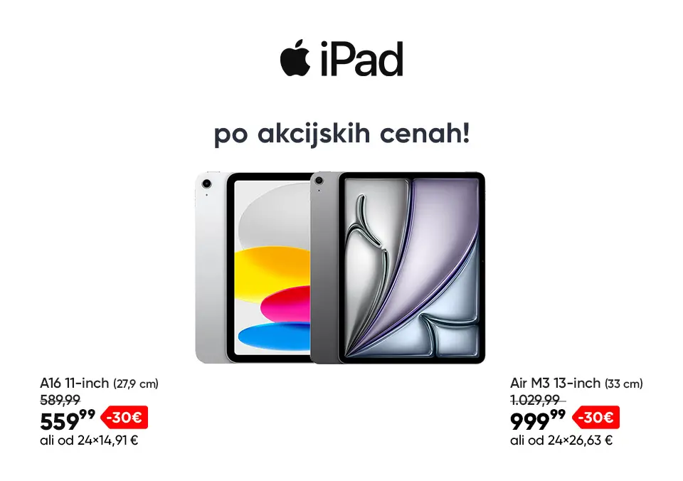 iPad po akcijskih cenah!