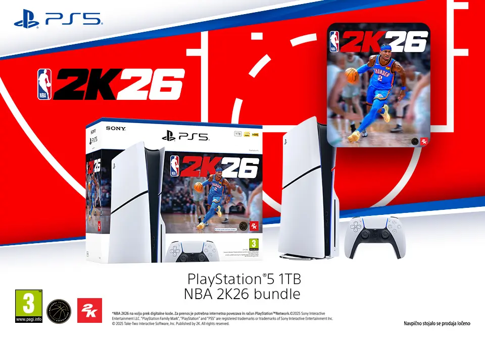 PlayStation 5 1TB NBA 2K26 bundle