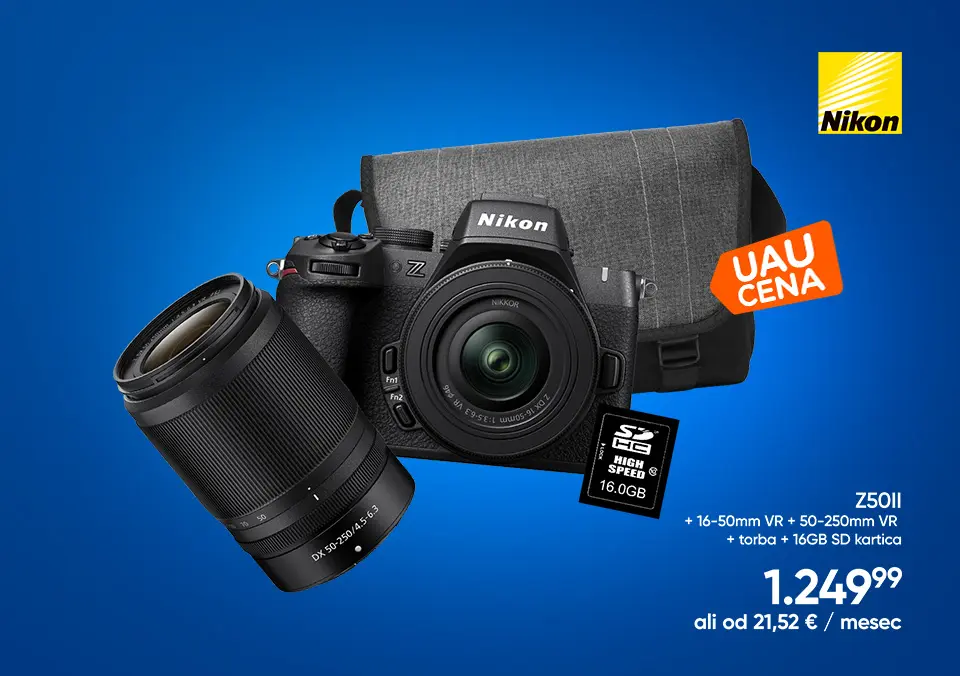 Nikon fotoaparat zdaj po UAU ceni!