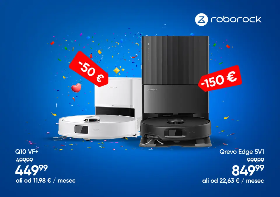 Roborock je tvoja izbira za enostavno čiščenje.