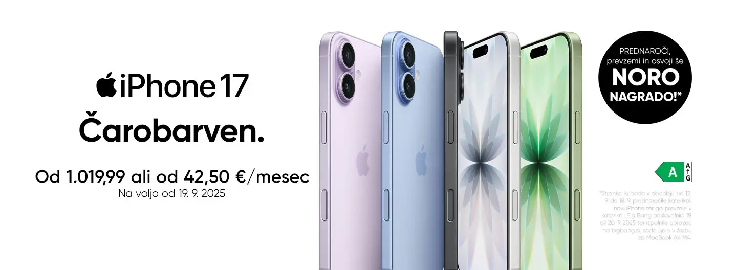 Prednaroči novi iPhone 17 in izkoristi noro priložnost!