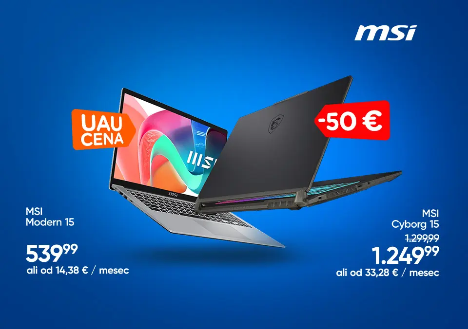 MSI prenosniki, ki jih moraš imeti!